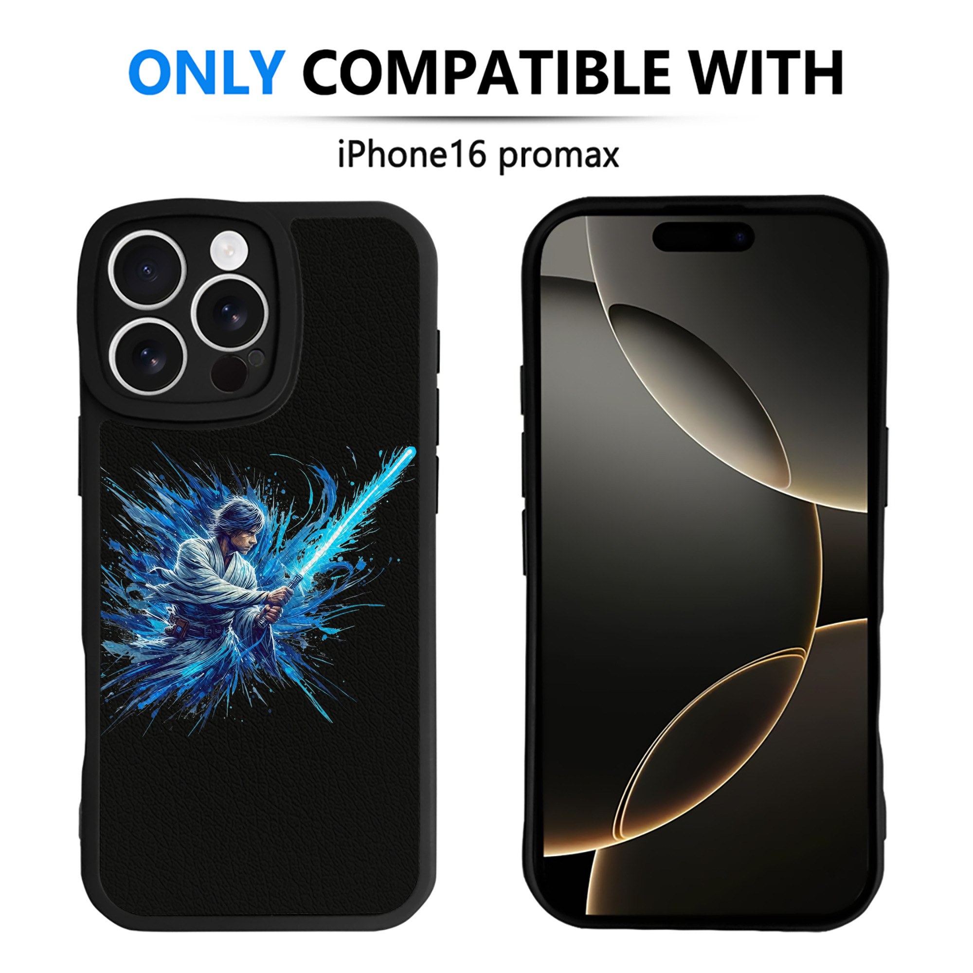 （画像用） スター・ウォーズ Star Wars 【iPhone 16シリーズ対応】シリコンスマホケース（レザー調） 材質：シリコン
